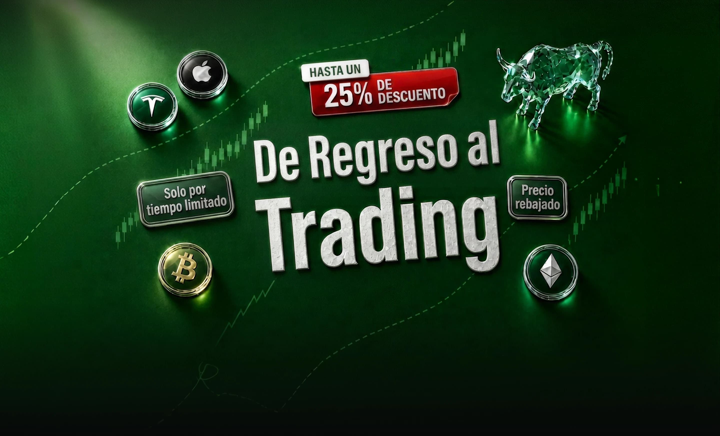 Back to Trading — hasta 25% de descuento en Desafíos y cuentas Financiadas de TEFS, por tiempo limitado